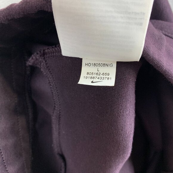 Nike Men Sweatpants Large Purple Tech Fleece Joggers Tapered Athletic 805162-659 - Picture 10 of 15